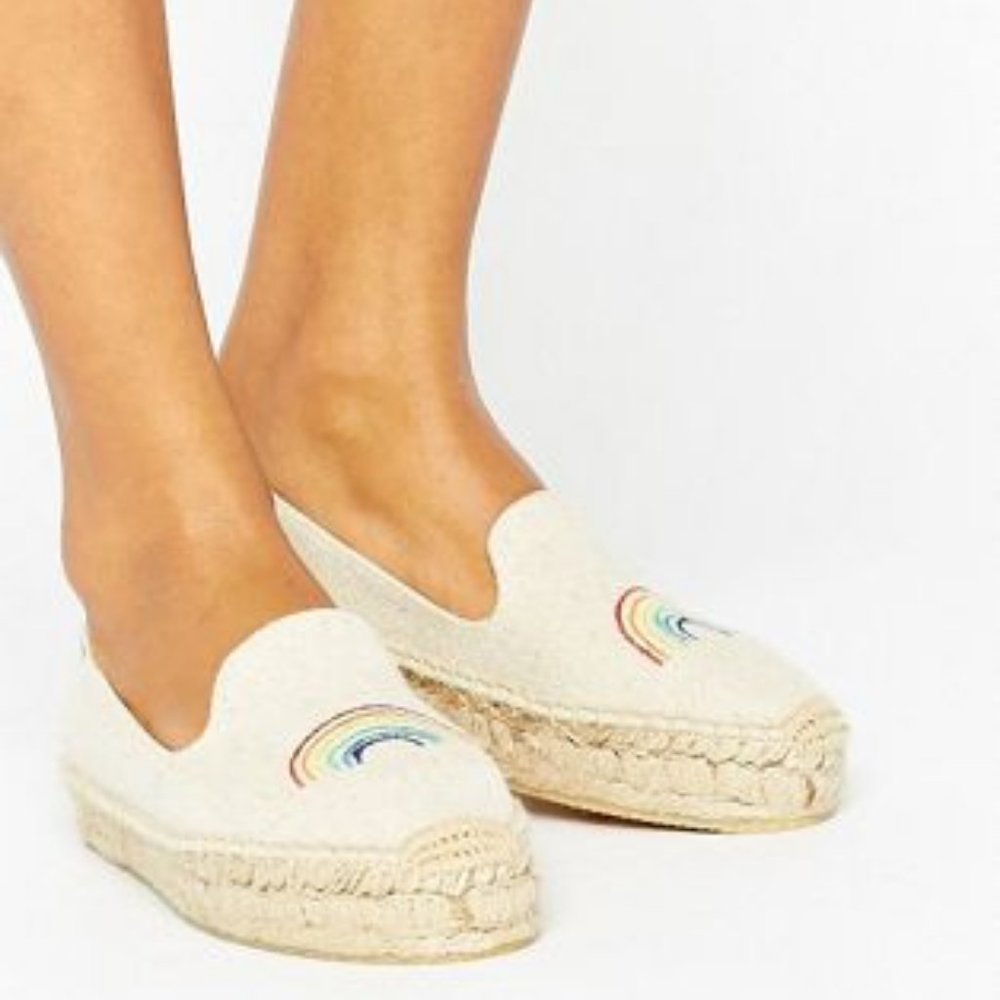 SOLUDOS X ASHKAHN Rainbow Embroidered Espadrilles